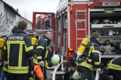 Waiblingen-Bittenfeld: Feuerwehr Waiblingen und Remseck ueben Zusammenarbeit mit Alarmuebung